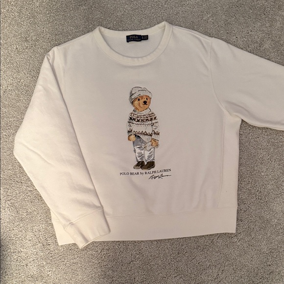 Polo Ralph Lauren Tops - Polo by Ralph Lauren White Bear Graphic Sweatshirt